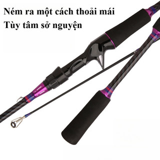 Cần Câu Carbon 2 Khúc Đa Năng - Thiết Kế Mạnh Mẽ, Độ Cứng M, Chuyên Câu Lóc, Chẽm, Mú & Cá Lớn