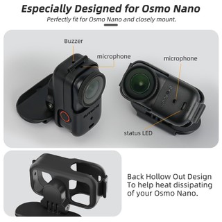 Dành Cho DJI Osmo Nano Vành Kẹp Người Đầu Tiên Chụp Nano Máy Ảnh Mỏ Vịt Nắp Băng Đô Giá Đỡ