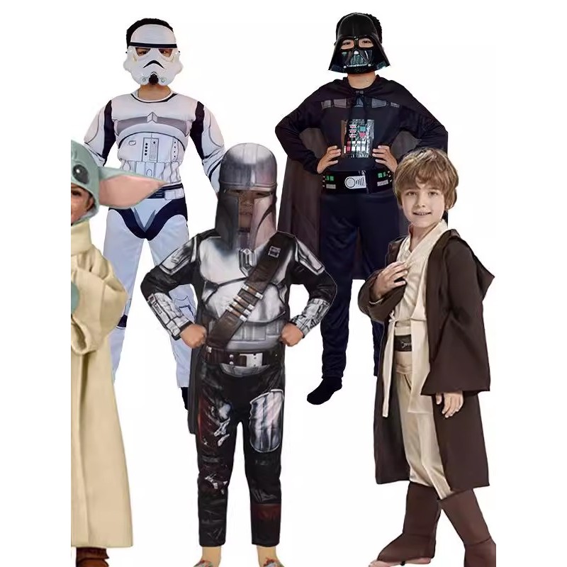 🔥 Người ngoài hành tinh trang phục 🔥 người lớn Halloween 2025 có hàng sẵn bên đạo cụ hóa trang halloween Cosplay Trang phục Halloween người lính đen trắng chiến tranh giữa các vì sao cho trẻ em - Thiết kế phù hợp với Jedi và Mandalorian