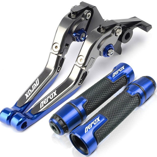 Dành Cho Xe YAMAHA Aerox 155 NVX 155 V1 V2 V3 2017-2025 Sửa Đổi Hợp Kim Nhôm CNC Chất Lượng Cao 6 Tầng Có Thể Điều Chỉnh Có Thể Gập Lại Cần Phanh Ly Hợp Đòn Bẩy Có Tay Cầm Bộ Keo