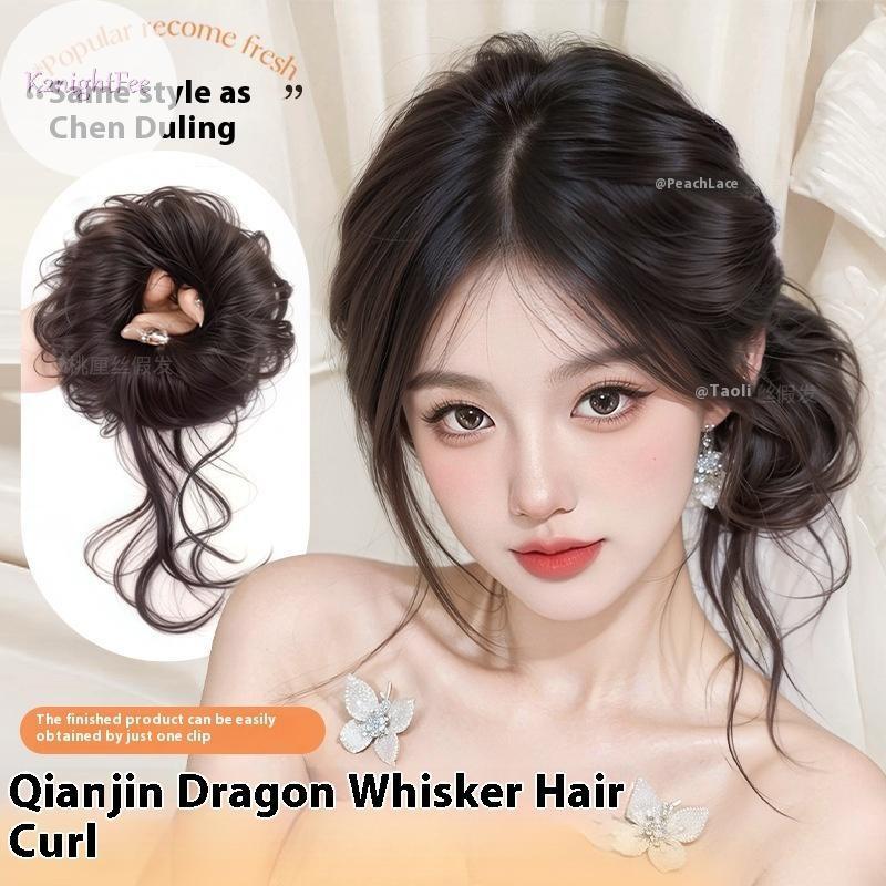 K2nightFee Phong Cách Mới Dây Buộc Tóc Và Gói Tóc Giả Lông Tơ Bun Phụ Kiện Tóc Bun Thấp Dây Buộc Tóc Cho Nữ Phần Mở Rộng Tóc Và Tóc Giả VN