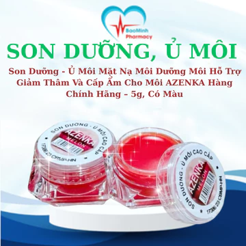 Son Dưỡng - Ủ Môi Mặt Nạ Môi Dưỡng Môi Hỗ Trợ Giảm Thâm Và Cấp Ẩm Cho Môi AZENKA Hàng Chính Hãng – 5g