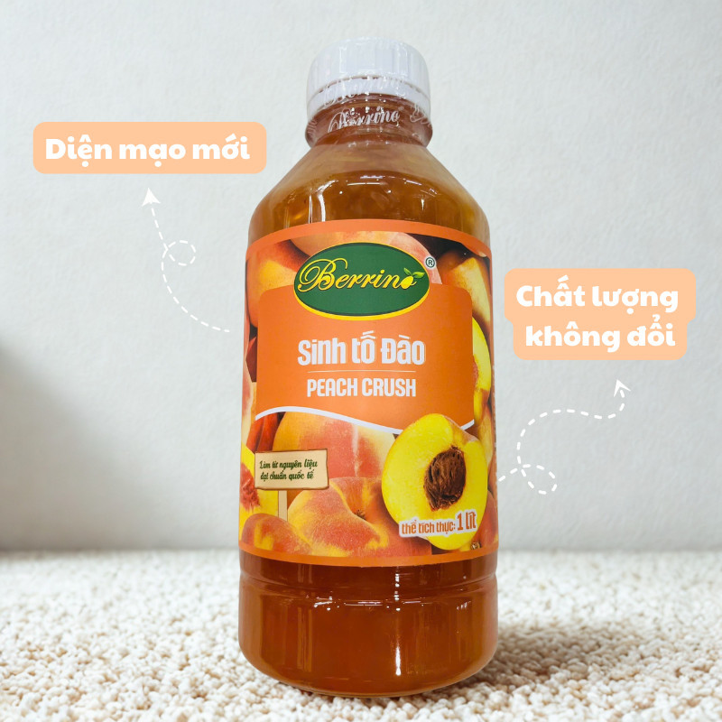 Sinh Tố Trái Cây Berrino 1L Đủ Hương Vị, Nguyên Liệu Pha Chế Trà Trái Cây, Bánh Ngọt Thơm Ngon