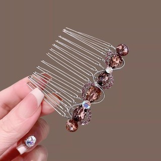 Lược chải tóc Mauropoli với nơ pha lê cao cấp, phù hợp cho các kiểu tóc như upside down hoặc nửa đầu.