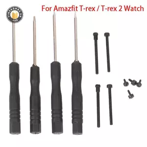 {TB & Bag} 1 Bộ Cho Huami Amazfit T-rex / T-rex 2 Đầu Nối Đồng Hồ Thanh Vít Adapter Phụ Kiện PIN Dây Đeo Bằng Thép Không Gỉ Thanh Tai Nguyên Dụng Cụ Tua Vít.
