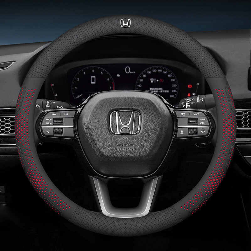 Bọc Vô Lăng Siêu Mỏng Ô Tô, Da Siêu Mỏng Chống Trơn Trượt Và Hút Mồ Hôi Cho Xe Honda City Civci Fit Jazz HRV BRV CRV WRV Brio Accord Lead mobilio Mugen Type R S Car