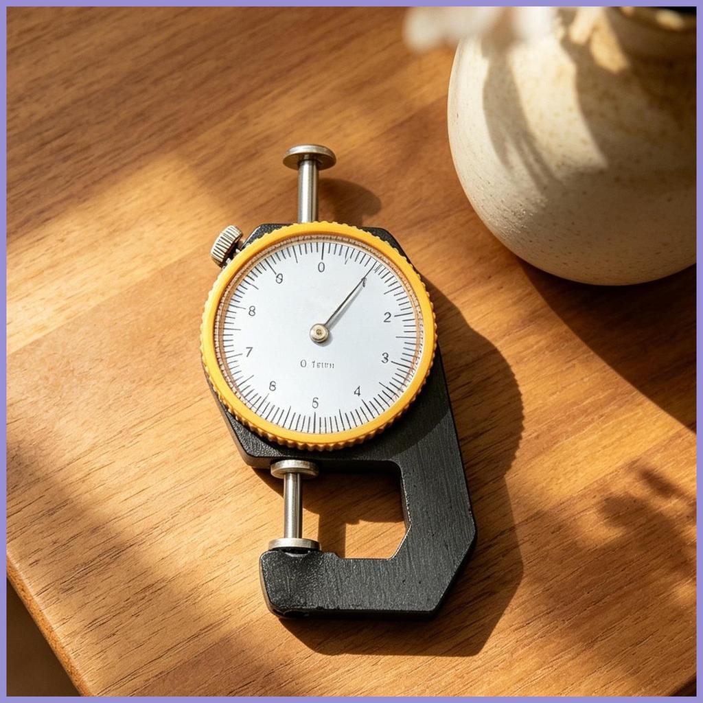 Máy đo độ dày cầm tay Máy kiểm tra nhỏ gọn Dụng cụ đo độ dày cho ống rỗng Ống tròn Leathercraft mueadsyvn