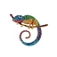 Pha Lê Đầy Màu Sắc Chameleon Trâm Trang Sức Động Vật Thời Trang Pin Trang Trí Cho Nữ