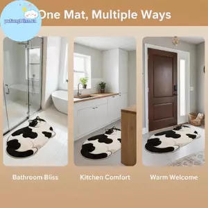 Thảm tắm Diatomite chống trượt Pufangbliss với thiết kế mèo 3D để sử dụng phòng tắm gia đình VN