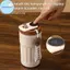 Pufangbliss 316 Cốc cà phê cách nhiệt bằng thép không gỉ Hiển thị nhiệt độ kỹ thuật số BPA Free 450ml Cốc giữ nhiệt Hoàn hảo cho văn phòng Sử dụng hàng ngày VN