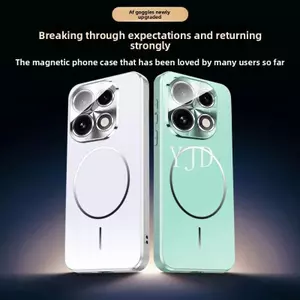 YJD Ốp Lưng Cho OPPO Reno16 Pro Thiết Kế Xịt Dầu Tích Hợp Ống Kính Mờ Mặt Sau Vỏ Hút Từ Tính Vỏ Điện Thoại Chống Rơi