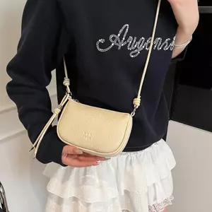 Túi đeo dưới cánh tay đeo vai màu trơn đơn giản thời trang dành cho nữ Túi đeo chéo bằng da PU Túi đeo dưới cánh tay thường ngày VN