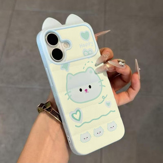 Ốp lưng dày êm áo lông vũ họa tim xanh vàng cute bền đẹp giới trẻ nữ học sinh yêu tính iPhon16/17/15/14/13/12/11/X/XSMax