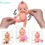 Đồ chơi búp bê trẻ em FUJIZOU, Búp bê giáo dục chân tay có thể di chuyển được Sơ sinh giả, Phụ kiện búp bê Phong cảnh Chơi 16cm Kawaii Mô phỏng Búp bê trẻ sơ sinh Bé trai Bé gái