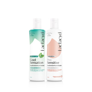 Bộ Chai DDVS Phụ Nữ Lactacyd Cool Sensation 150ml + Lactacyd Pro Sensitive 250ml