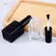 PNPIA- 1 Chiếc Nắp 15ML Vuông Nhỏ Hình Thủy Tinh Trống Sơn Móng Tay Chai Trong Suốt Có Nắp Bal Và Bàn Chải Mềm Cho Du Lịch Và Gia Đình