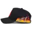 Mũ Bóng Chày CQCJ, Ngọn Lửa Chữ Đỏ Một Thêu Bố Nón, Vintage Có Thể Điều Chỉnh Cotton Hip-hop Sun Hat Dành Cho Nam Nữ