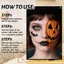 Nhãn dán trang điểm Halloween DONOVANQQ, Nhãn dán phấn má hồng vết máu lâu trôi không thấm nước, Phim hoạt hình nghệ thuật toàn thân bí ngô Nhãn dán Tatto tàn nhang dùng một lần Người lớn Trẻ em sử dụng