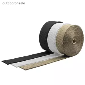 Ống xả xe máy Băng giữ nhiệt Đầu dây buộc chịu nhiệt Sợi cách nhiệt Cotton Bộ phận bảo vệ nhiệt độ cao FSI