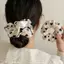 SHUPUN Bộ 3 Scrunchies Vải In Họa Tiết Hoa, Dây Buộc Tóc Co Giãn Cao, Mềm Mại Không Đau Tóc, Phụ Kiện Tóc Nữ Phong Cách Ngọt Ngào