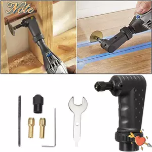 NOTE1 Máy mài Bộ chuyển đổi góc phải, Bộ dụng cụ quay 90 độ Bộ chuyển đổi máy mài, Bộ chuyển đổi dụng cụ cầm tay chất lượng cao Bộ chuyển đổi máy khoan điện góc phải cho Dremel