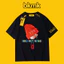 BKMK Tide Print Teen Nam Nữ Tay Ngắn Xù Đẹp Trai 100% Cotton Cao Cấp Rời Đa Năng Top Cặp Đôi 0704