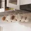 Ziyulinyuk 4 / 6 Móc Cốc Cà Phê Cốc Đựng Bằng Thép Không Gỉ Móc Bảo Quản Tủ Bếp Đa Năng Không Đục Lỗ Ra VN