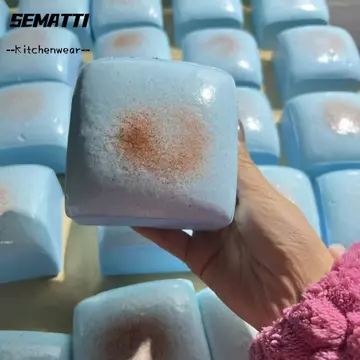 Đồ chơi bóp bánh mì vuông mô phỏng SEMATTI, Đồ chơi Fidget giác quan giảm căng thẳng phục hồi chậm, dễ thương ​​Quà tặng bánh mì nướng nhỏ không độc hại Đồ chơi tăng chậm để ủng hộ bữa tiệc