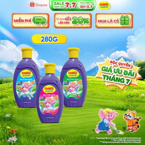 Chai Sữa Tắm Gội cho bé Carrie Junior hương trái cây thiên nhiên 280g