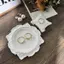 Khuôn Đúc Nhựa Silicon Châu Âu Giảm Tròn Không Độc Hại 1 Cái Cho DIY Thạch Cao Coaster Khay Làm Trang Trí Nhà [VN]