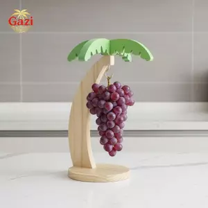 Chuối Ra Gỗ Có Móc Mô Phỏng Lá Trang Trí Đứng Bảo Quản Trái Cây Dọc Cho Văn Phòng Tại Nhà Tổ Chức Trái Cây Ốc [VN]