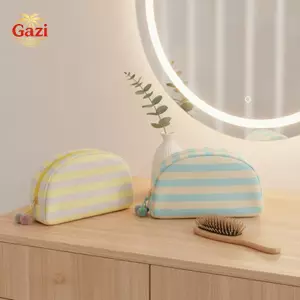 Túi đựng đồ vệ sinh vỏ sọc Túi đựng mỹ phẩm dung tích lớn nhẹ cầm tay để sử dụng du lịch ngoài trời [VN]