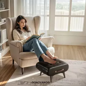 DONOVANQQ Ghế Nhỏ, Ghế Da Sang Trọng, Đế Da Cửa Đa Năng Giày Cao Cấp Trang Trí