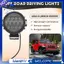 Đèn LED làm việc tròn, Đèn LED kết hợp điểm lũ 60W Đèn LED chạy ban ngày Đèn lái xe địa hình cho xe tải SUV