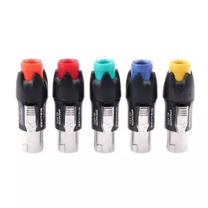 Đầu nối Ohmic 4 chân kim loại Giai đoạn cắm âm thanh chuyên nghiệp Phụ kiện dây loa hơi không hàn NL4FC