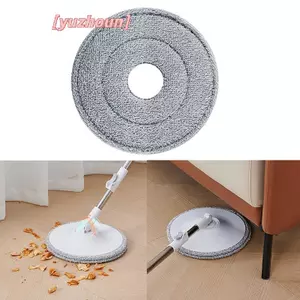 Đầu lau nhà tròn 25cm Vải xoay để làm sạch sàn Tấm lót thay thế nhà Phụ kiện đa năng Khăn xoay 360