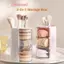 Hộp đựng mỹ phẩm xoay 360 độ Hộp đựng mỹ phẩm chống bụi đa chức năng cho mặt bàn