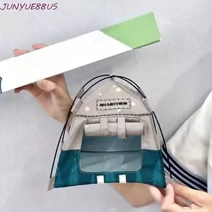 Mẫu lều cắm trại JUNYUE88US, Trang trí Lều ngoài trời mô phỏng thu nhỏ, Phụ kiện búp bê Vải Oxford Ob11 Búp bê trang trí búp bê Lều nhỏ Nhà búp bê