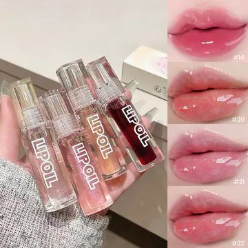 | 【his romand】 | ♫Nhấp Nháy Nước Bóng Son Bóng Dưỡng Ẩm Dưỡng Ẩm Chống Khô Gương Son Trong Suốt Toot Son Dầu Có Nhấp Nháy Bóng☞