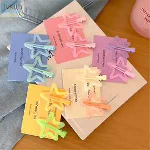 Kẹp Tóc JVSUB Star BB, Kẹp Tóc Nữ Grils Trẻ Em Ngôi Sao Dễ Thương, Kẹp Tóc Barrettes Bên Nhiều Màu Sắc Chất Lượng Cao