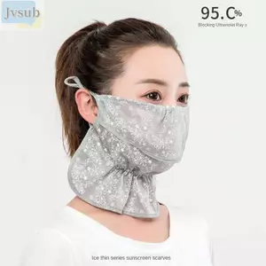 Khăn quàng cổ JVSUB, Dây tai chống nắng ren chống tia cực tím, Bán chạy Tai treo chống bụi thoáng khí che mặt Khăn quàng cổ gợi cảm