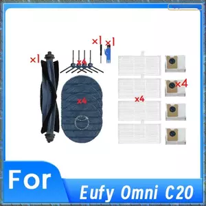 19 Chiếc Cho Omni C20 Máy Hút Bụi Thay Thế Phần Chính Bên Bàn Chải HEPA Lọc Cây Lau Nhà Miếng Lót Bụi Túi Phụ Kiện Bộ Dụng Cụ
