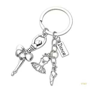 Ở lại Thanh Lịch Múa Ba Lê Móc Khóa Kim Loại Hợp Kim Chất Lượng Quyến Rũ Cho Những Người Yêu Khiêu Vũ