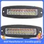2X 7 Inch Dual-Color 100W Led Work Light Bar Flush Mount Flood Driving Fog Lamp