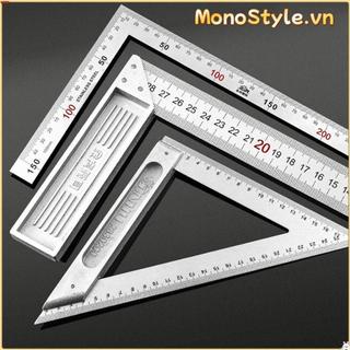 Thước vuông góc MONOSTYLE, Dụng cụ đo góc phải 30 / 50CM, Cân hai mặt bằng thép không gỉ đa chức năng Thước tam giác Chế biến gỗ