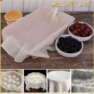 Vải đậu phụ MONOSTYLE, Vải làm đậu phụ đa chức năng có thể tái sử dụng, Dụng cụ nhà bếp thoáng khí thấm hút Vải căng