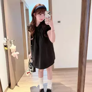 Mùa xuân hè 2026 Plus size Cổ búp bê kiểu Pháp Tình yêu đầu tiên Váy trắng dáng rộng Vỏ bọc thịt ngọt ngào Cảm giác cao cấp cỡ lớn Mỡ mm Ôm hơn Váy trung dài nữ