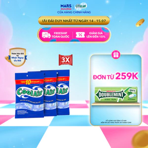 Combo 3 túi Cool Air Bạc Hà Khuynh Diệp 100 gói 2 viên tặng 10 gói (330 gói)