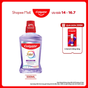 Nước súc miệng Colgate Total 500ml - Bảo Vệ Nướu & Kháng Khuẩn 24h