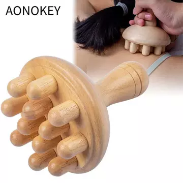 Máy mát xa đế chân AONOKEY, Máy mát xa con lăn bằng gỗ bằng gỗ, Massage di động Thư giãn cơ bắp Massage chân và Massage chân